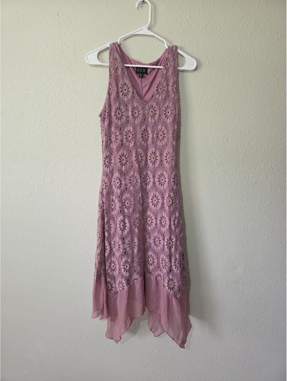 AUW purple lace dress